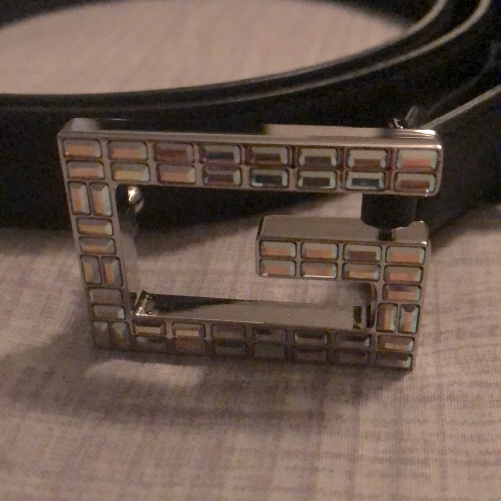 Gucci Square G Buckle Belt Black
